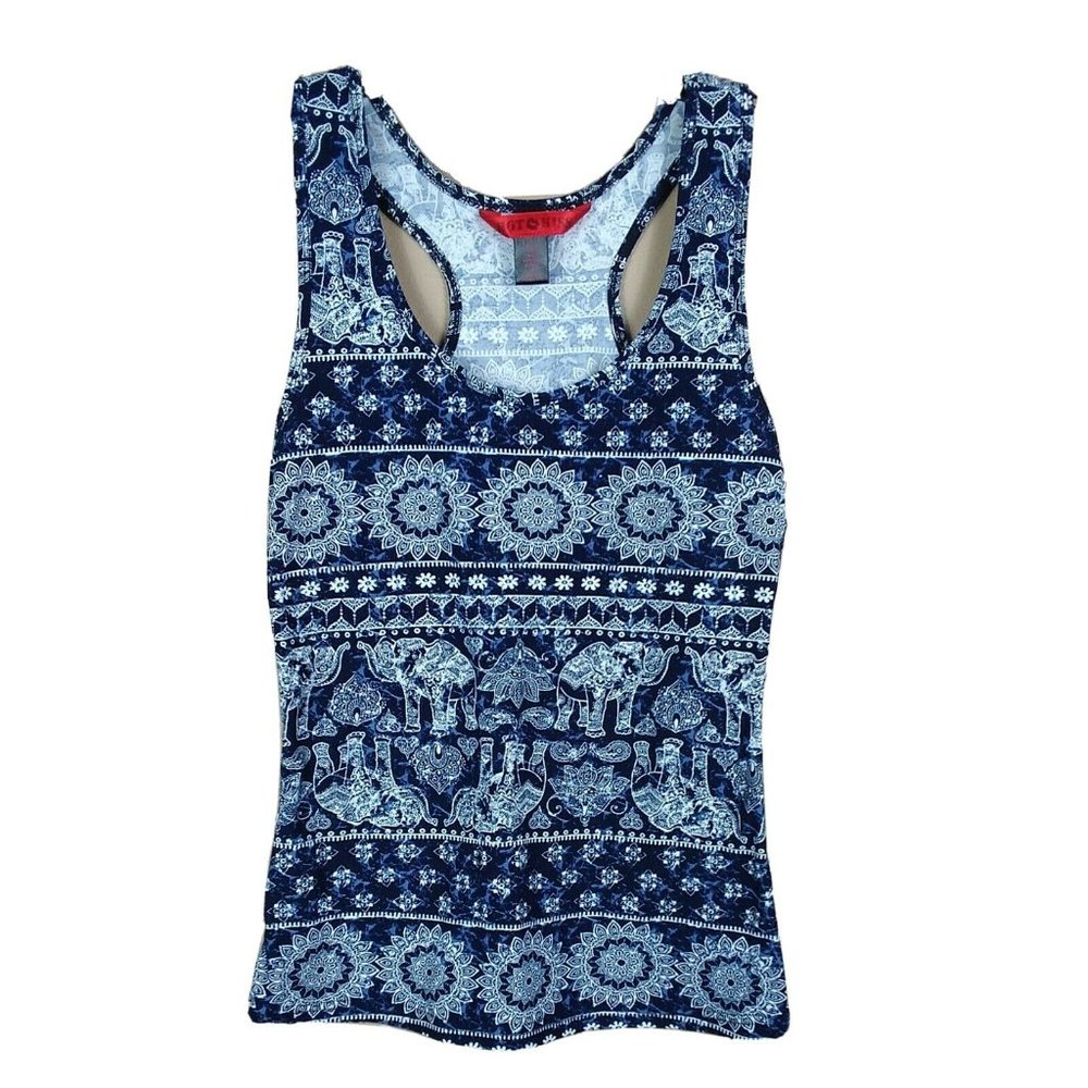 Super Soft Elephant Sun Graphic Racerback Tank